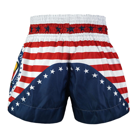 TUFF Muay Thai Shorts Boxing Trunks Traditional Style (TUF-MS662-NVB)