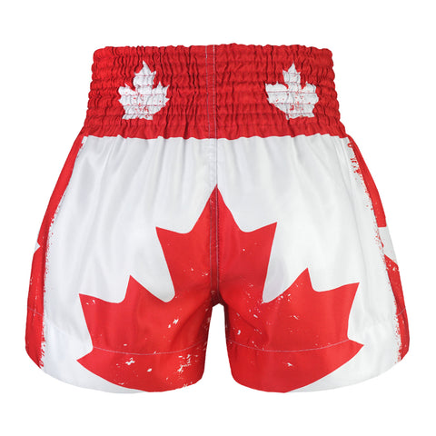 TUFF Muay Thai Shorts Boxing Trunks Traditional Style (TUF-MS665-WHT)