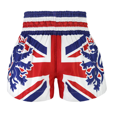 TUFF Muay Thai Shorts Boxing Trunks Traditional Style (TUF-MS666-WHT)