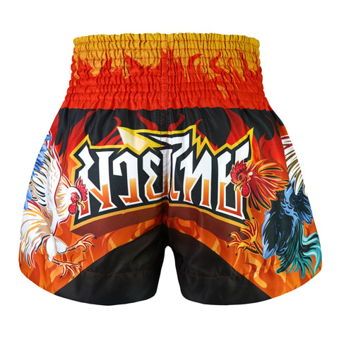 TUFF Muay Thai Shorts Boxing Trunks Traditional Style (TUF-MS675-ORG)