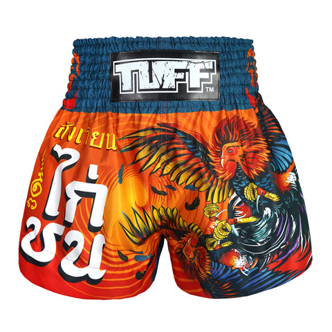 TUFF Muay Thai Shorts Boxing Trunks Traditional Style (TUF-MS676-ORG)