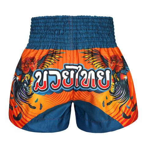 TUFF Muay Thai Shorts Boxing Trunks Traditional Style (TUF-MS676-ORG)