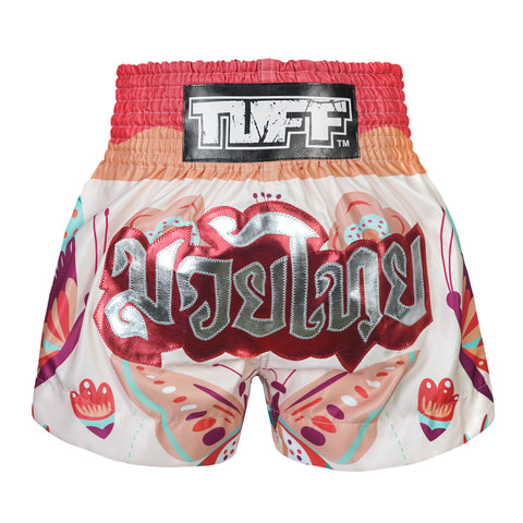 TUFF Muay Thai Shorts Boxing Trunks Traditional Style (TUF-MS679-PNK)