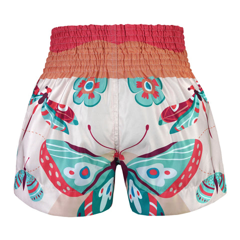 TUFF Muay Thai Shorts Boxing Trunks Traditional Style (TUF-MS679-PNK)
