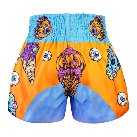 TUFF Muay Thai Shorts Boxing Trunks Traditional Style (TUF-MS681-ORG)