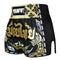 TUFF Muay Thai Boxing Shorts New Retro Style "The King Of Naga Black"