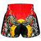 TUFF Muay Thai Boxing Shorts New Retro Style Red Chinese Dragon and Tiger