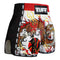 TUFF Muay Thai Boxing Shorts New Retro Style "White Chinese Dragon"