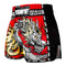 TUFF Muay Thai Boxing Shorts New Retro Style "Red Chinese Dragon"