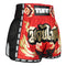 TUFF Muay Thai Boxing Shorts New Retro Style Thai "Kanok Yantra in Burgundy"