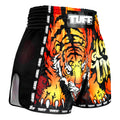 TUFF Muay Thai Boxing Shorts New Retro Style Orange Furious Tiger