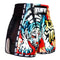 TUFF Muay Thai Boxing Shorts New Retro Style "Red Furious Tiger"