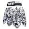 [Pre-Order] TUFF Muay Thai Boxing Shorts Gladiator Black & White Classic Victorian Pattern