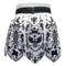 [Pre-Order] TUFF Muay Thai Boxing Shorts Gladiator Black & White Classic Victorian Pattern